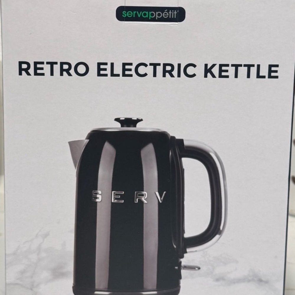New Servappetit Retro Electric Kettle - Black